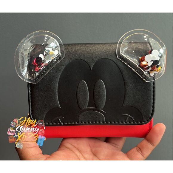 Loungefly Disney Mickey Mouse Confetti Ears Wallet - Picture 1 of 6